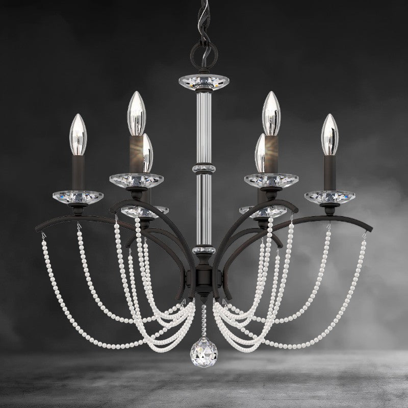 Priscilla Crystal Candlestick Chandelier 23"